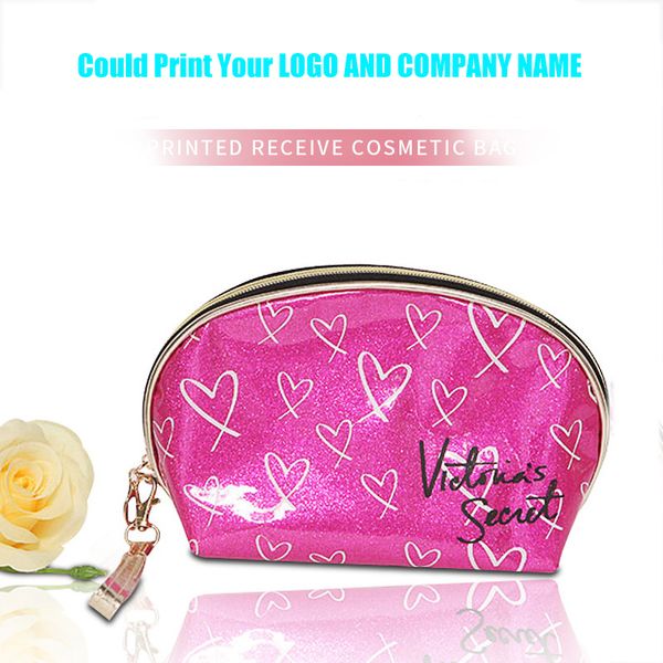 

Дизайнерские розовые сумки-кошельки Victoria-Secret Дизайнерские сумки MINI Portable VS Космет