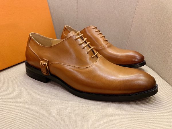 

2019 handmade men's leather shoes leather fabrics festive banquet dress shoes fashion tide luxury, Black