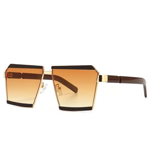 

fashion oversized sunglasses classic one pieces square eyeglasses outdoor travel women men flat eyewear es2121, White;black