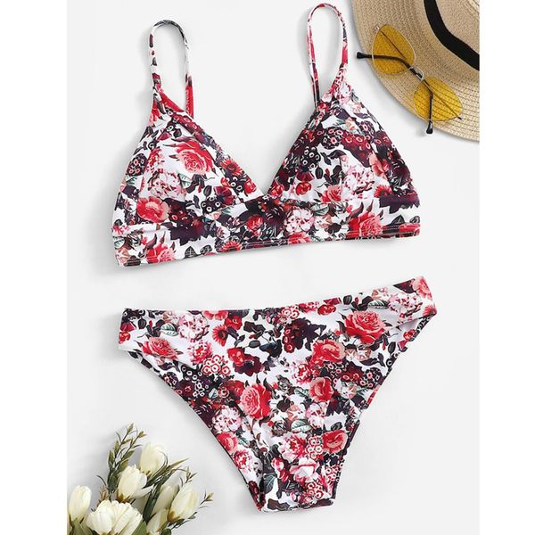 

swimsuit women bikini female print tube up two pieces bikini push-up swimsuit swimwear beachwear maillot de bain femme