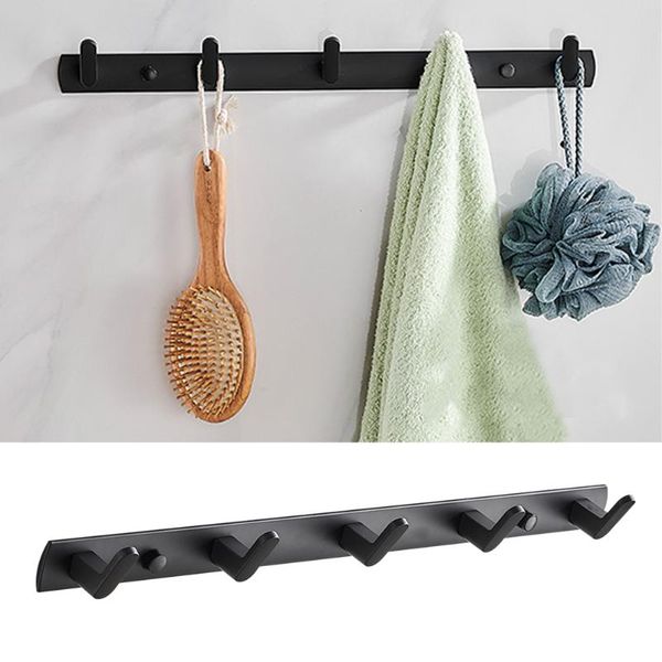 

clothes hanger bedroom robe hook bathroom hardware aluminium towel holder multifunctional punching kitchen wall mounted