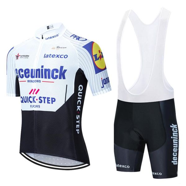 

2020 black quickstep cycling jersey bike pants set 20d mtb ropa mens summer quick dry pro bicycling shirts maillot culotte wear, Black;blue
