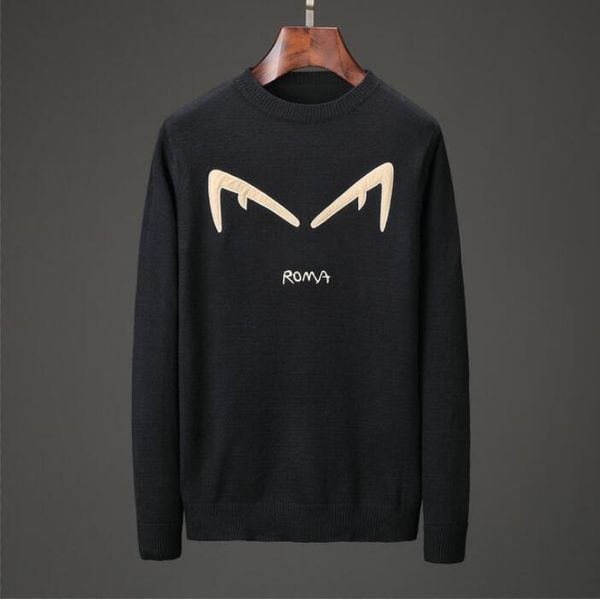 

mens autumn and wintre fends sweaters new selling outdoor sports hoodies fashion brand cotton leisure quality luxury man warm sweater, White;black