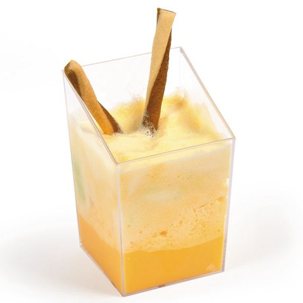 

square creative transparent dessert cup birthday wedding party diy cake ice cream yogurt fruit snack plastic cups