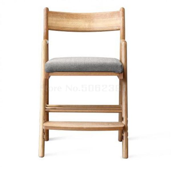 

solid wood learning chair oak children's lifting chair wood wax oil writing adjustable student c