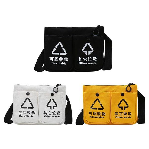 

casual canvas crossbody messenger bag printed hip-hop shoulder bags
