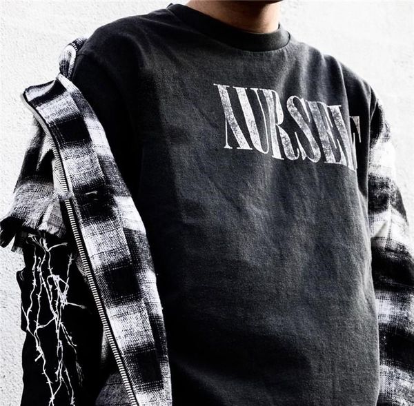 

20ss простой логотип письмо printed tee solid color high street vintage t-shirt мужчины женщины скейтборд вскользь короткими рукавами summer, White;black