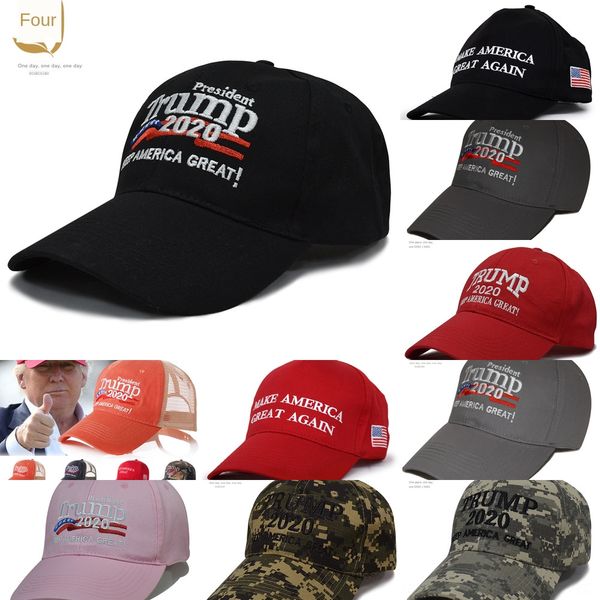 

iq1u0 2020american donald trump baseball cap fashion presidential president embroidery camouflage print adjustable trump hatsfedex, Blue;gray