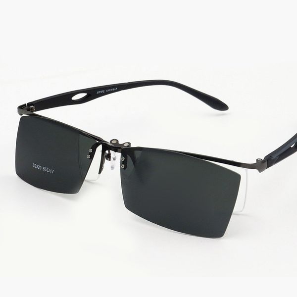 

luxury-vazrobe clip on sunglasses men polarized driving sun glasses for man diopter driver magnetic sunglass glasses frame male goggles, White;black