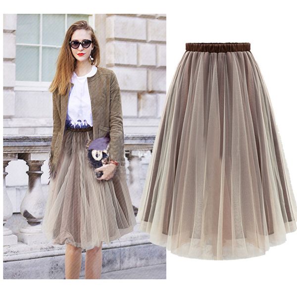 

skirts for women shipping new lady skirt midi women skirts spring fasion brown saias femininas formal faldas female skirt, Black