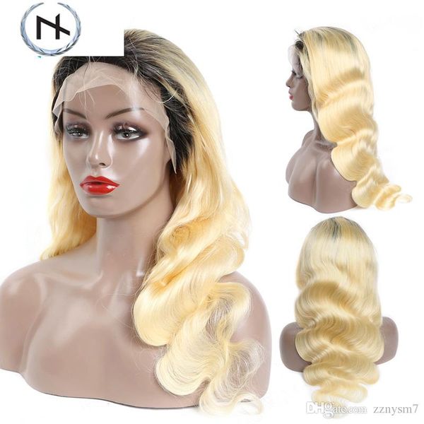 

honey blonde preplucked brazilian wig remy hair body wave wig glueless full lace front human hair wigs for black women vf36