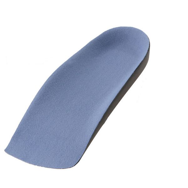 

1 pair eva flat foot ortcs arch support half shoe pad orthopedic insoles foot care for men and women, White;pink