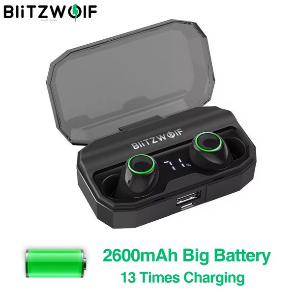 

blitzwolf fye3s fye3 tws true wireless bluetooth 5.0 earphone 2600mah charging digital power display headphones earbuds headset