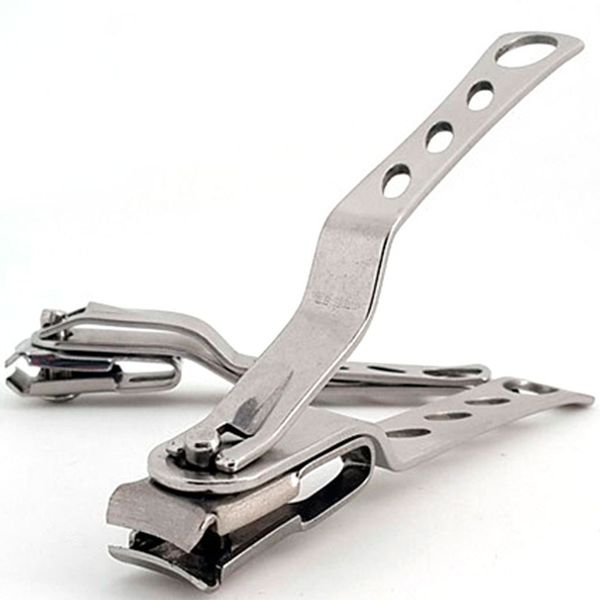 

2017 new big stainless steel 360 nail clipper cuticle trimmer cutter manicure pedicure care tool silver portable nail salon