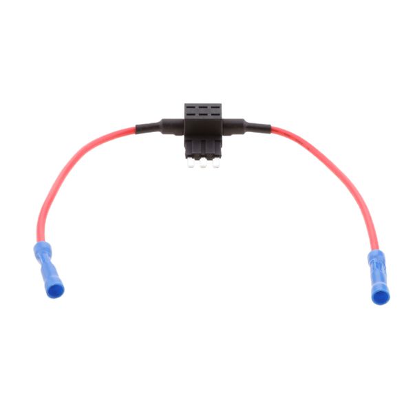 

inline 3-pin micro blade fuse tap holder block wire cable connector