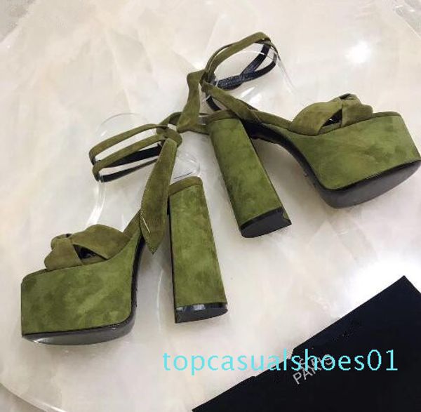 

new female nightclub high-heeled sandals chunky heel waterproof platform sandals leather bowtie sandals 16.5cm summer women t01, Black