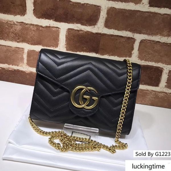 

letter embossing heart cluth v-shaped shoulder chain women genuine leather 474575 crossbody bag