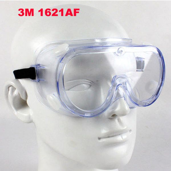 

3m-1621af goggles comfortable shock absorption and anti-fog, chemical substances, droplets, virus modelling fashion sports style goggles