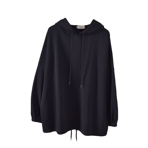 

women fleece sweatshirts hoodies autumn winter poleron mujer long sleeve hoodie rould neck sweat femme with 3 colors, Black