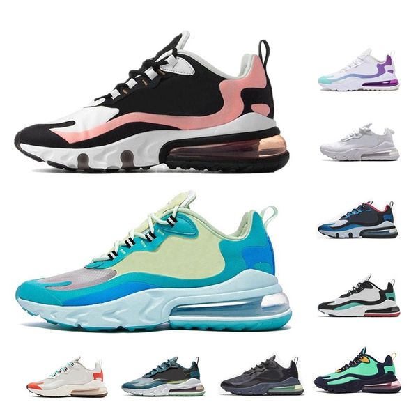 

new sea green react mens athletic running shoes royal orange bleached coral dusk purple cream blue bauhaus men women sports sneakers, White;red