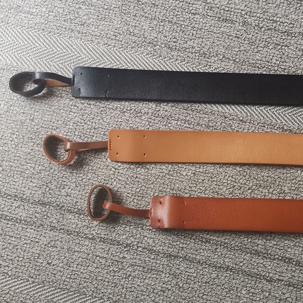 

100% коровья натуральная кожа латунь пряжка для женщин высокого качества классического повседневного пояса мужчин с коробкой нет пряжки, Black;brown