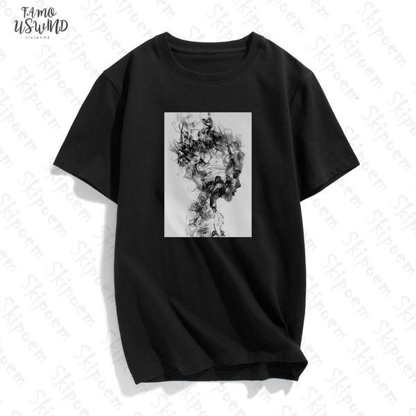 

modernist lady feather butterfly t shirt women korean style tumblr aesthetic short sleeve plus size cotton tees clothes, White