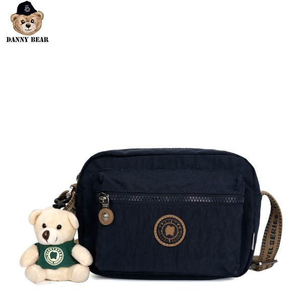 

danny bear fashion women travel shoulder bag vintge solid blue zipper casual crossbody bag dmb6918023