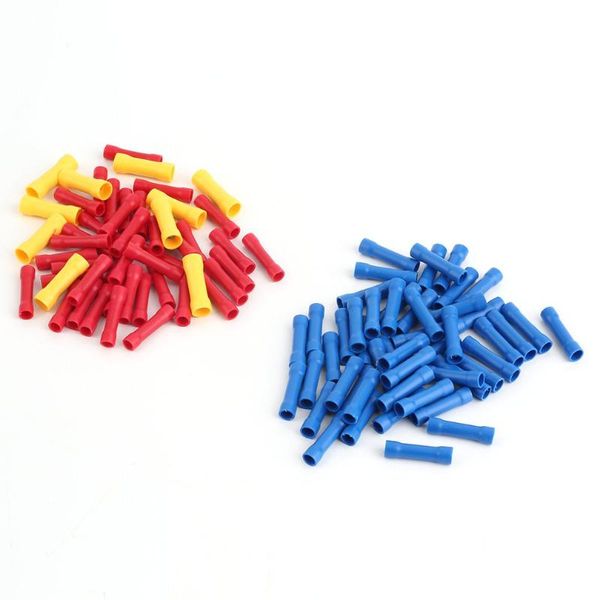 

2018 new ea14 100pcs splice insulated straight wire buconnector electrical crimp terminals selling car