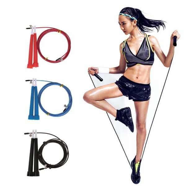 

jump ropes 3m steel wire skipping rope 118 inch skip adjustable for children crossfit fitnesss kids equimpment exercise