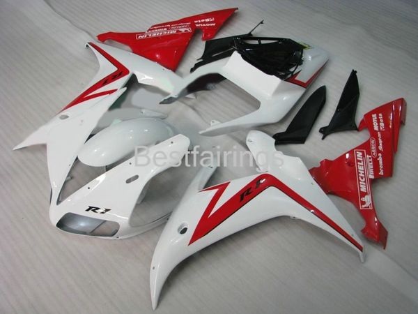 Kit de carenagem por injeção para YAMAHA R1 2002 2003 carenagem branca YZF R1 02 03 VV35