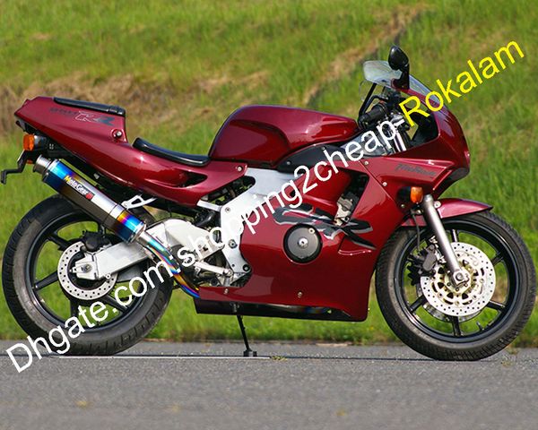 Per Honda CBR250RR Set carene moto CBR22 MC22 1990 1991 1992 1993 1994 Carenature carrozzeria CBR250 RR Rosso scuro (Stampaggio ad iniezione)