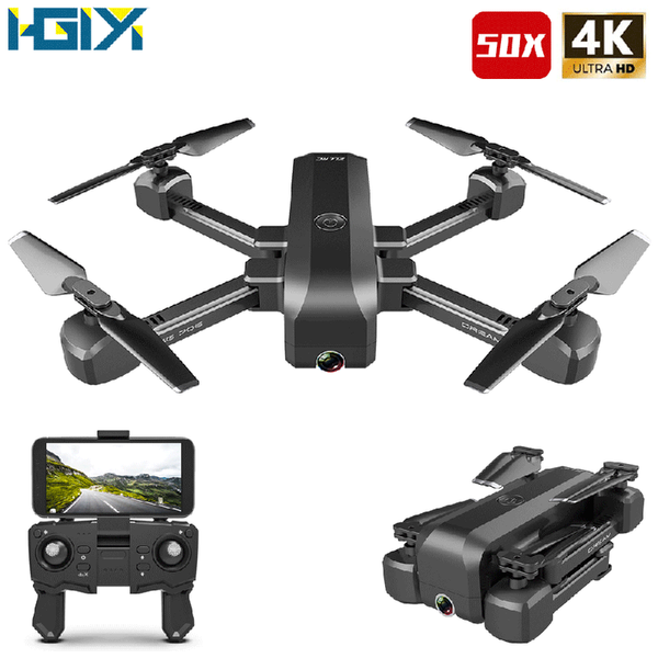 

hgiyi sg706 rc drone 4k hd двойная камера 50x крат wifi fpv складная quadcopter вертолет профессиональный дроны стабильная высота