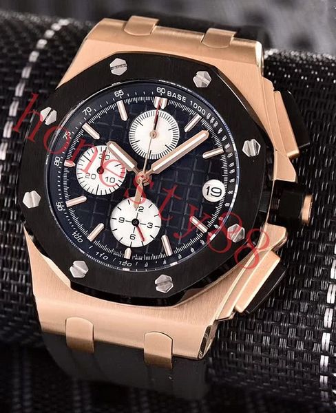 

роскошные часы royal oak offshore black dial мужские часы 26400au.oo.a002ca.01 бесплатная доставка 01, Slivery;brown