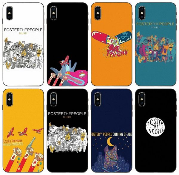

[tongtrade] pop band foster the people case for iphone 11 pro 8 7 6s 6p 5s 5p max x xs galaxy j3 huawei y7 prime sony z5 case
