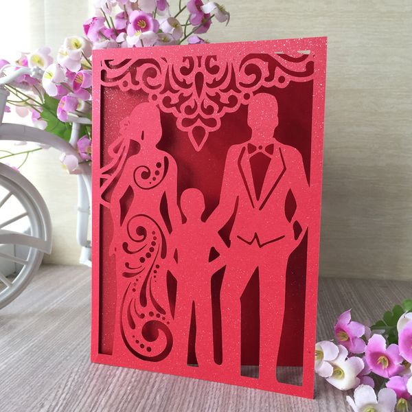 

35pcs сладкий семьи прекрасные свадебные приглашения карты приглашения engagements семейный ужин платье приглашения украшение и счастье благ, Black