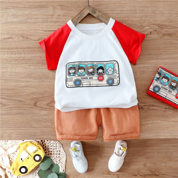 

summer children clothing baby boys girls clothes kids fashion t shirt shorts 2pcs/sets toddler cotton sport infant tracksuits, White