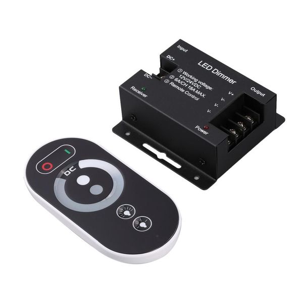 

touch led rgb controller rf single color dimmer 433mhz wireless dc 12v-24v led remote control for strip lights
