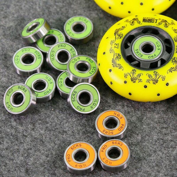 

8x abec--608 2rs роликовых коньков роликового подшипника колеса антикоррозионного скейтборд подшипник ступица колесо роликовых коньки 8x22x7