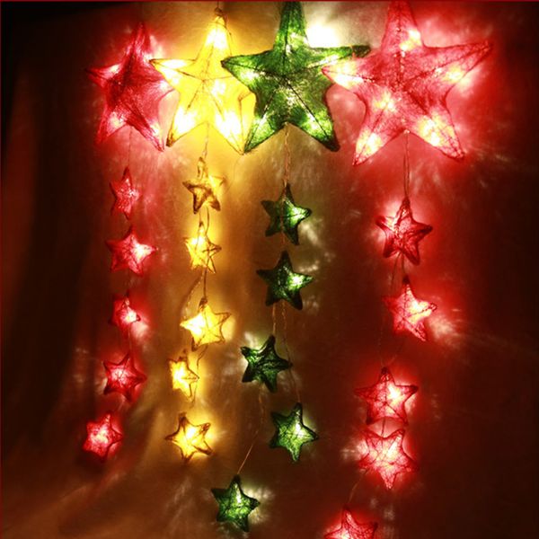 Led Christmas Decoration String Star String Lamp Holiday Wedding