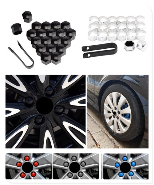 

20pcs car wheel cover screw protector nut dustproof 17 19 21mm for e46 e39 e38 e90 e60 e36 f30 f30