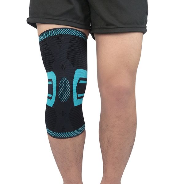 

1pcs knee support professional protective sports knee pad breathable bandage brace basketball tennis cycling pad, Black;gray