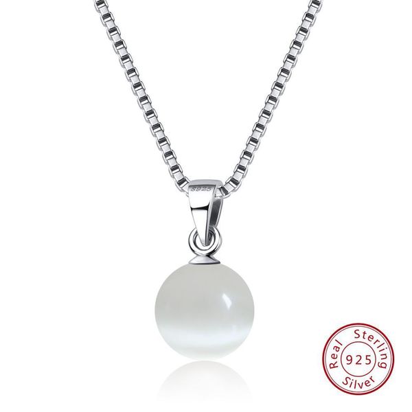 

effie queen 925 sterling silver women pendants & necklaces cat's eye stone female pendant fine jewelry anniversary gift tsn87-w