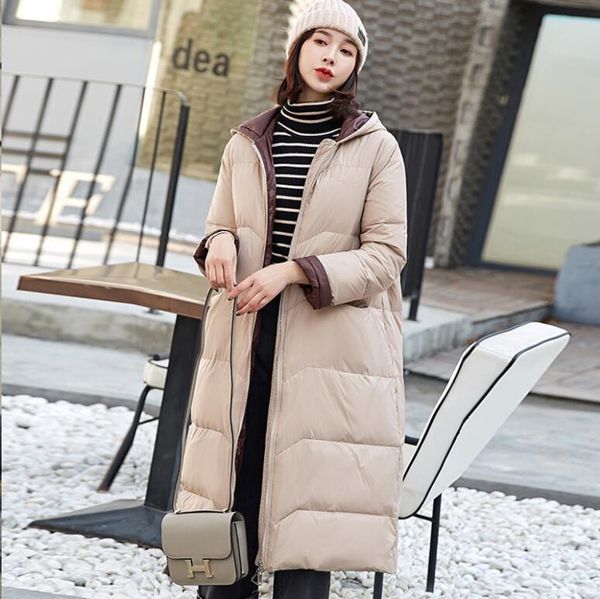 

2019 new fa1908 fashion winter brand jacket women hooded coat short slim stand collar zipper solid parkas thick warm winter outerwear, Black