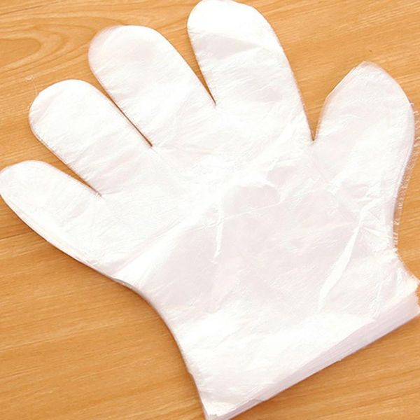 

new clear plastic disposable gloves restaurant home service catering hygiene supplies