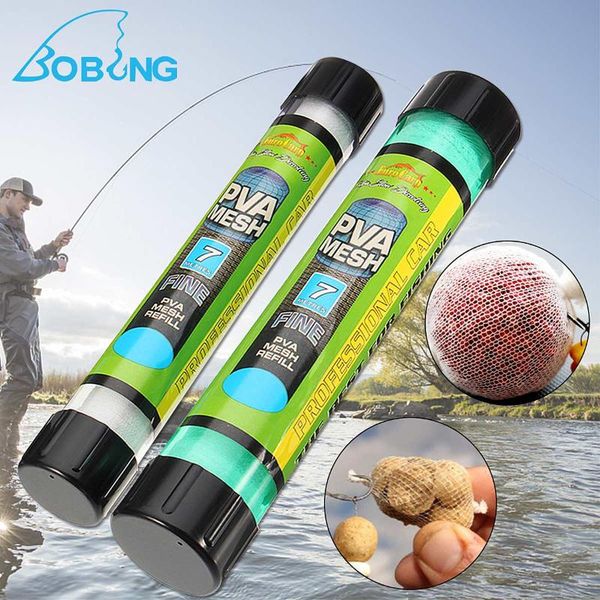 

fishing pva mesh 18/25/37mm 7m length pva carp fishing wide wire mesh coarse baits bag stocking plunger stick tube