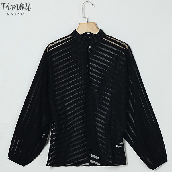 

women hollow out mesh net see through t shirt long sleeve transparent clubwear autumn tee, White