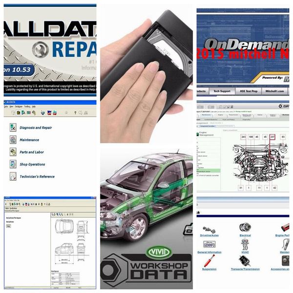 

2019 alldata 10.53 alldata mitchell on demand software 2015+elsawin+vivid workshop+atsg+tis2000 24in1tb hdd usb3.0 ing
