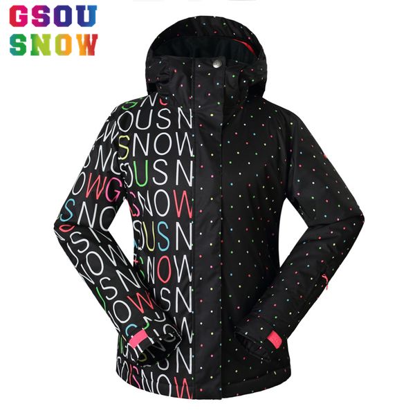 

gsou snow ski jacket women snowboard jacket winter waterproof windproof ladies skiing suit outdoor female warm sport clothing