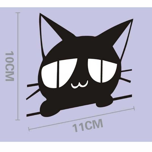 

1pcs reflective cartoon cat car stickers body decoration scratched decals