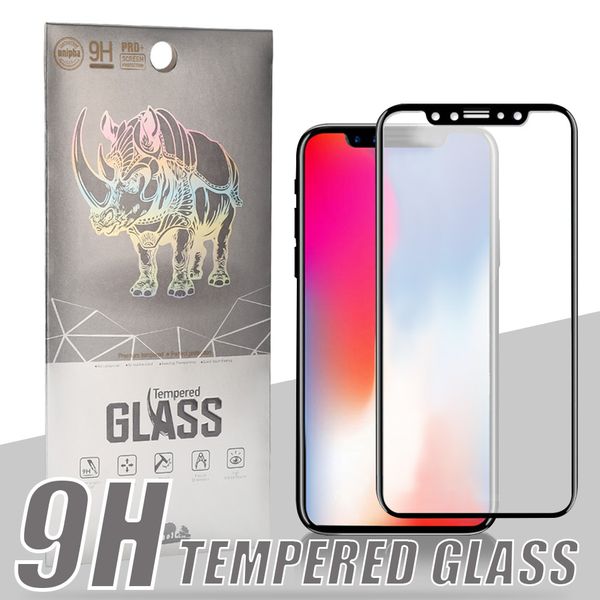 

Углеродного закаленного стекла с мягким краем дизайн 9H 0.33 мм Защитная пленка для